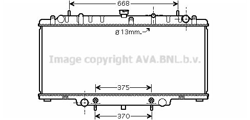 AVA QUALITY COOLING Радиатор, охлаждение двигателя DN2264